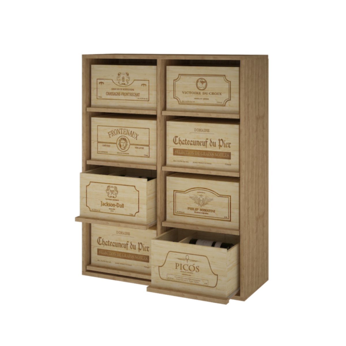 Caisses de vin en bois | Dionysos 2541