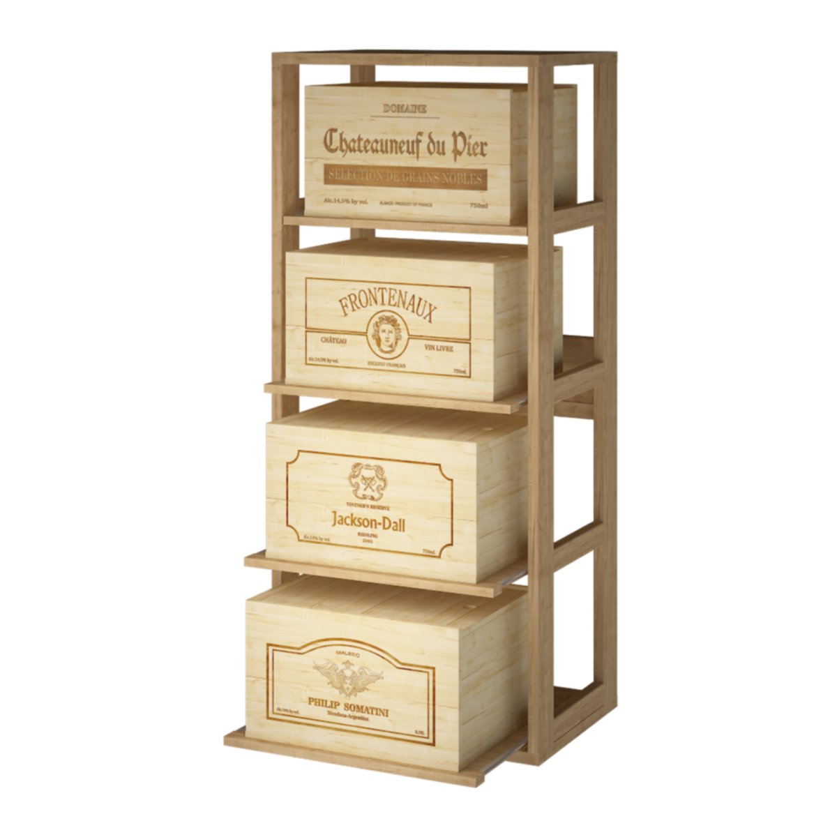 Caisses de vin en bois | Dionysos 2558