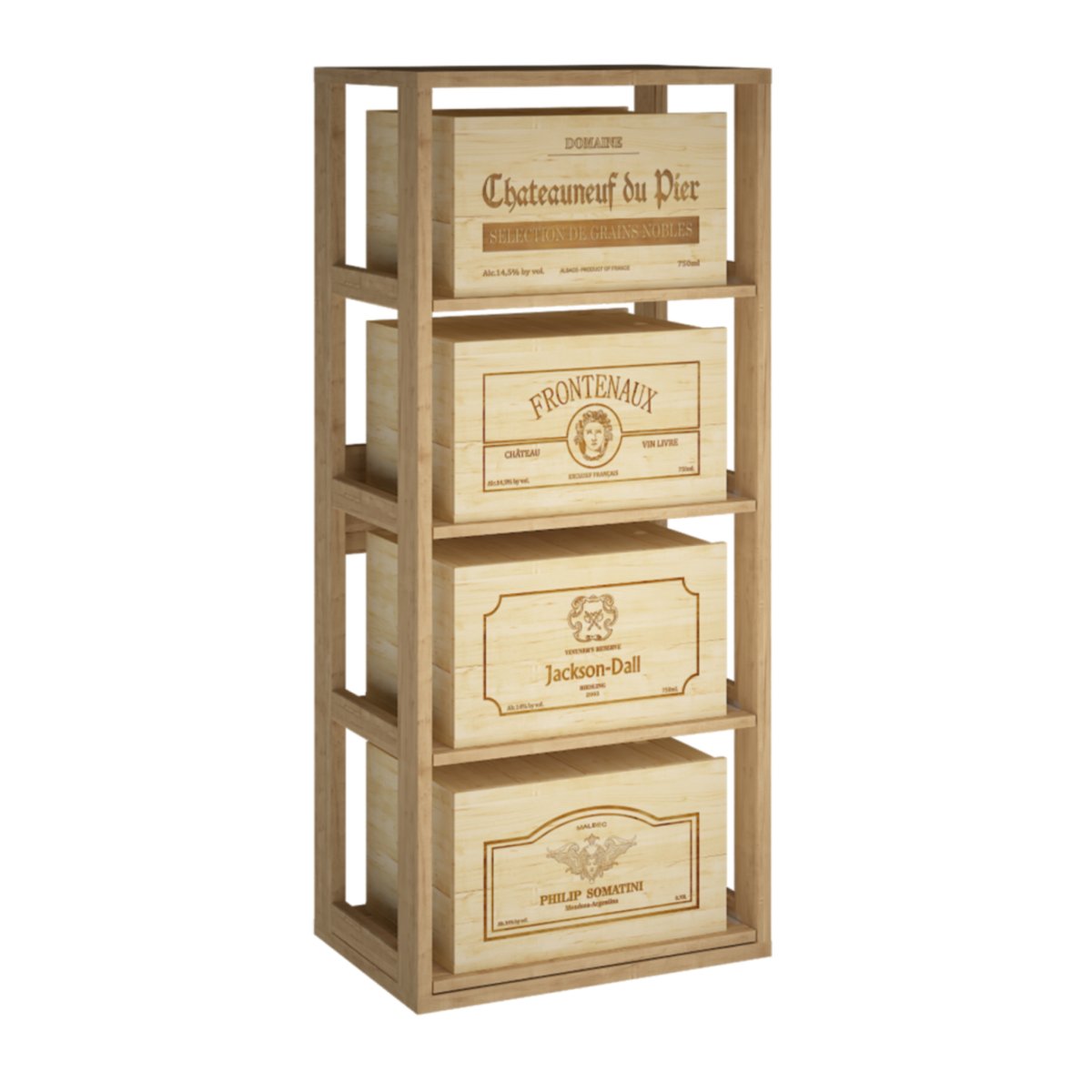 Caisses de vin en bois | Dionysos 2558