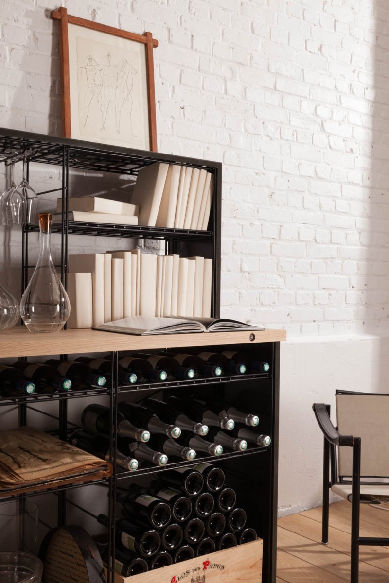 Meuble range bouteille industriel