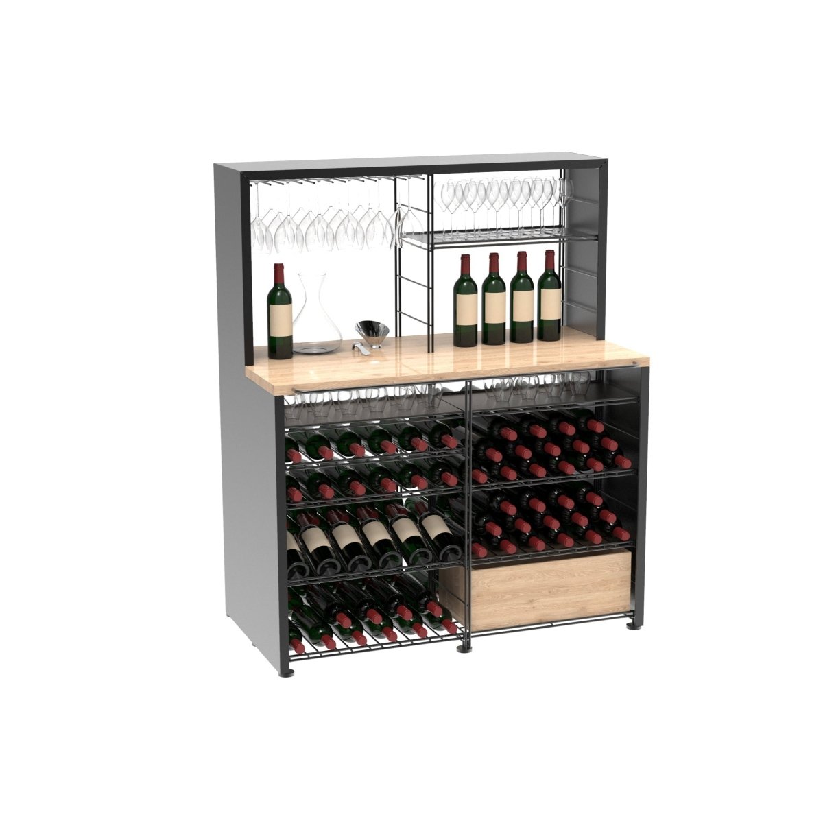 range bouteille industriel