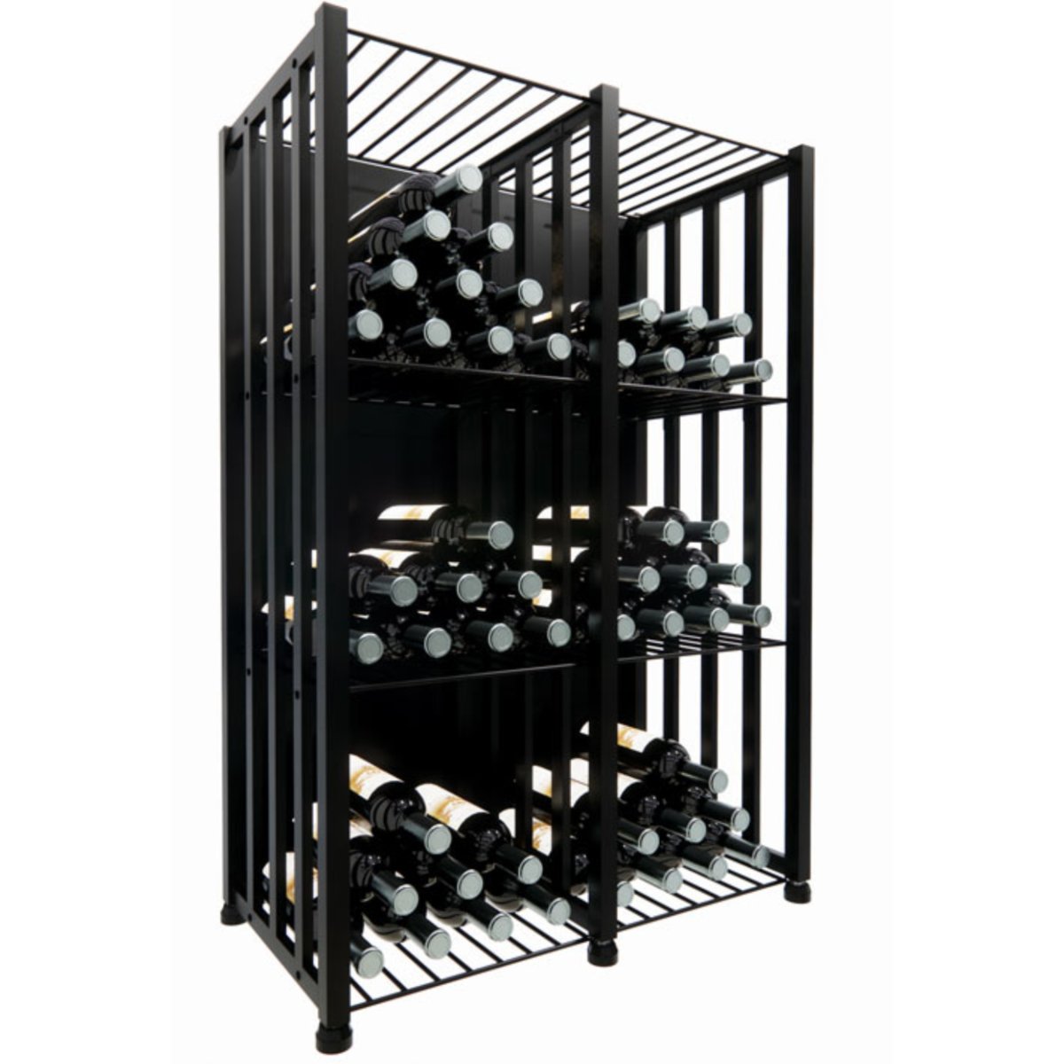 porte-bouteilles avec fond sur pieds