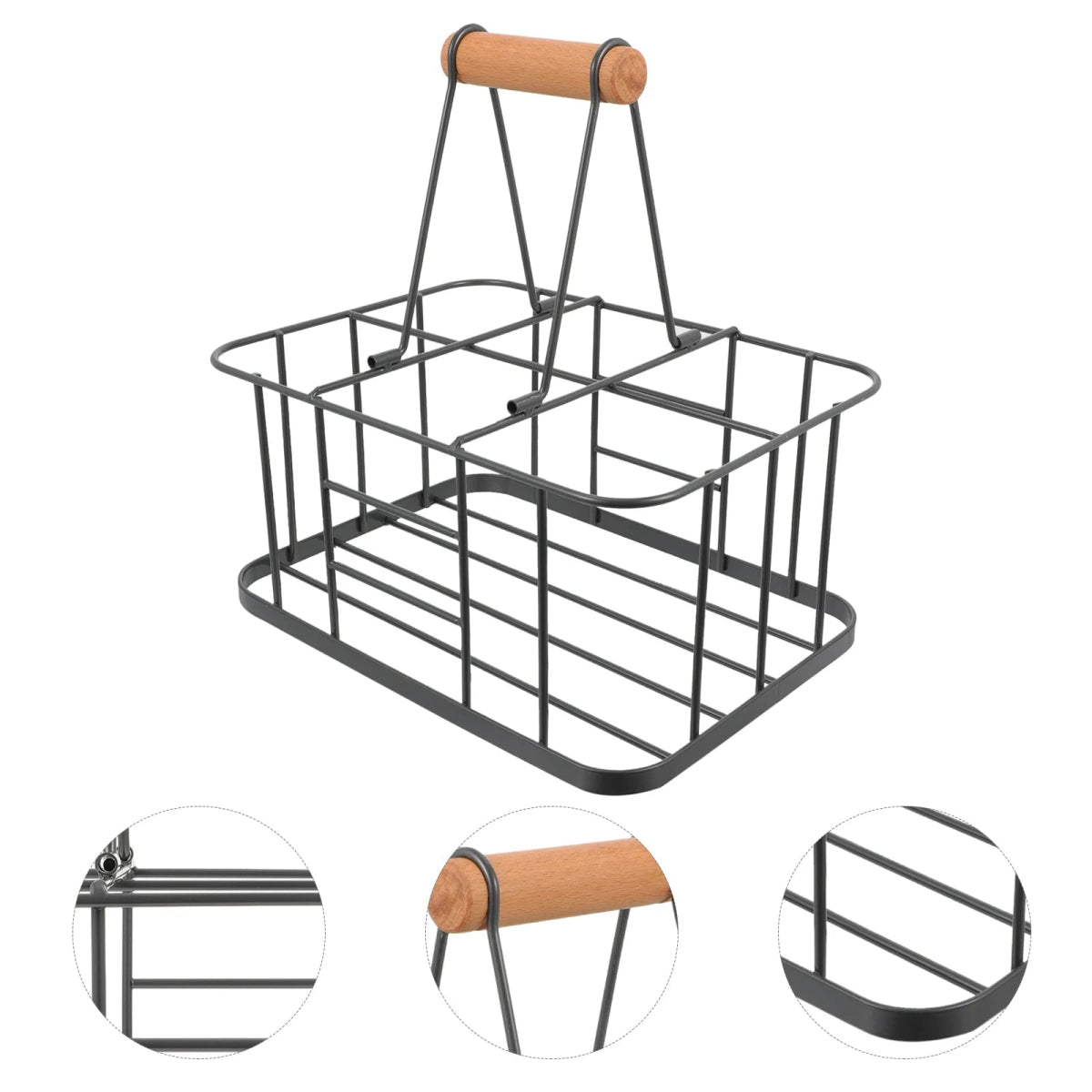 Porte - Bouteille Métal | Panier