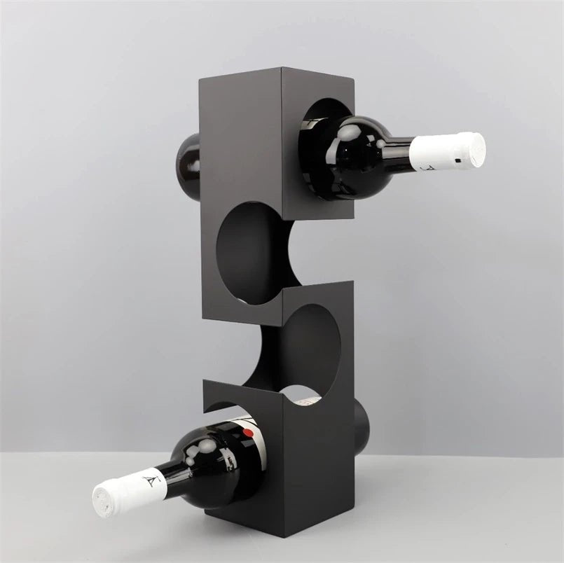 porte-bouteilles moderne noir