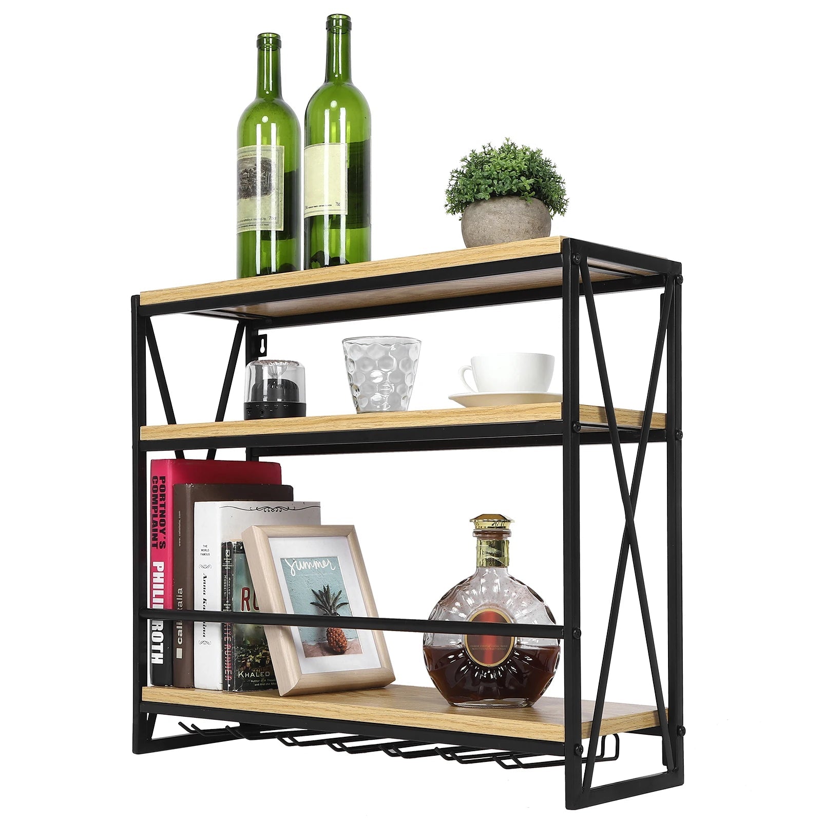 Porte - bouteilles mural | Industriel